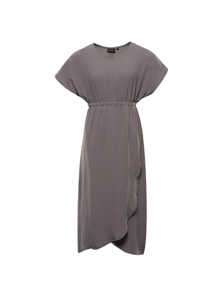 ALPINE PRO Dámské letní šaty ALPINE PRO URAMA driftwood