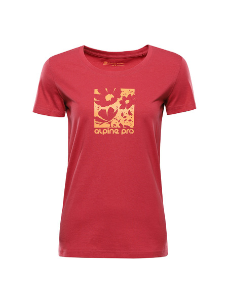 ALPINE PRO Dámské triko z organické bavlny ALPINE PRO TERMESA 3 cardinal varianta pb