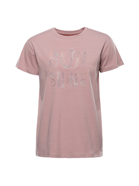 ALPINE PRO Dámské bavněné triko ALPINE PRO DORGA pale mauve varianta pb