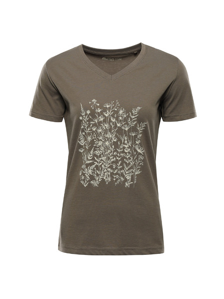 ALPINE PRO Dámské bavlněné triko ALPINE PRO DORENA stone gray varianta pa