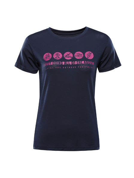 ALPINE PRO Dámské funkční triko s antibakteriální úpravou ALPINE PRO LYORA moonlit ocean varianta pa