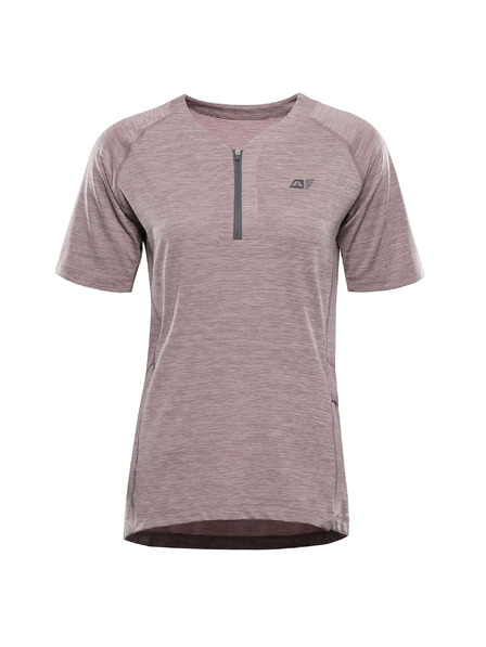 ALPINE PRO Dámské rychleschnoucí cyklistické triko ALPINE PRO GERETA 3 pale mauve
