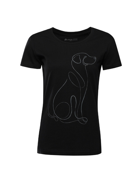 ALPINE PRO Dámské triko z organické bavlny ALPINE PRO TERMESA 3 black varianta pe