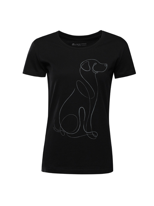 ALPINE PRO Dámské triko z organické bavlny ALPINE PRO TERMESA 3 black varianta pe