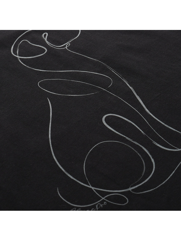 ALPINE PRO Dámské triko z organické bavlny ALPINE PRO TERMESA 3 black varianta pe