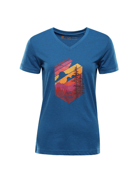 ALPINE PRO Dámské triko z nemačkavého materiálu ALPINE PRO NOGERA moonlit ocean varianta pa