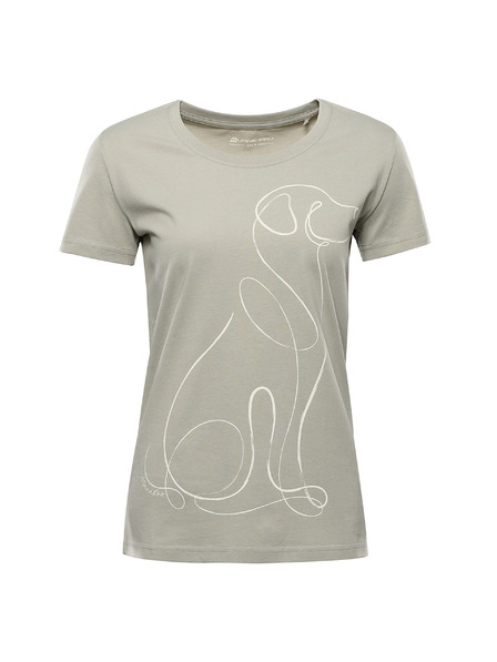 ALPINE PRO Dámské triko z organické bavlny ALPINE PRO TERMESA 3 abbey stone varianta pc