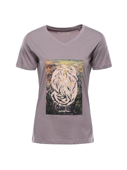 ALPINE PRO Dámské bavlněné triko ALPINE PRO DORENA quail varianta pc