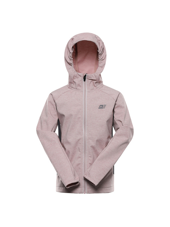ALPINE PRO Dětská softshellová bunda s membránou ALPINE PRO SPERTO 2 pale mauve