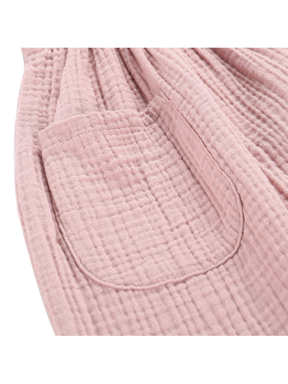 ALPINE PRO Dětské bavlněné šaty ALPINE PRO ILERO pale mauve