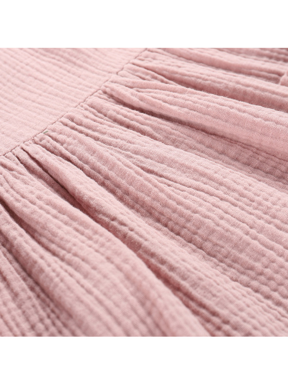 ALPINE PRO Dětské bavlněné šaty ALPINE PRO ILERO pale mauve