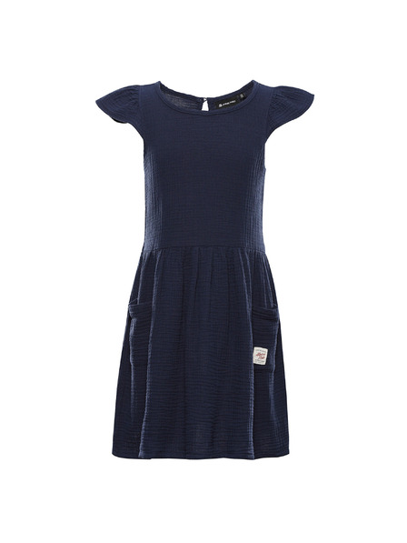 ALPINE PRO Dětské bavlněné šaty ALPINE PRO ILERO moonlit ocean