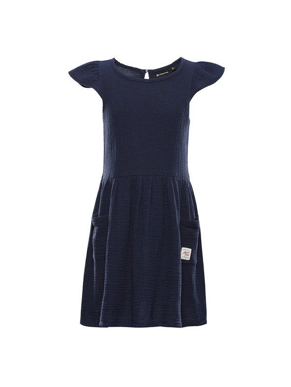 ALPINE PRO Dětské bavlněné šaty ALPINE PRO ILERO moonlit ocean