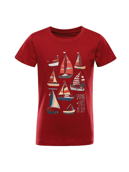 ALPINE PRO Dětské triko z nemačkavého materiálu ALPINE PRO BIGERO 2 cardinal varianta pb