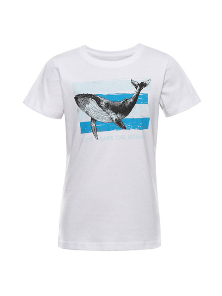 ALPINE PRO Dětské triko z organické bavlny ALPINE PRO TERMESO 2 white varianta pc