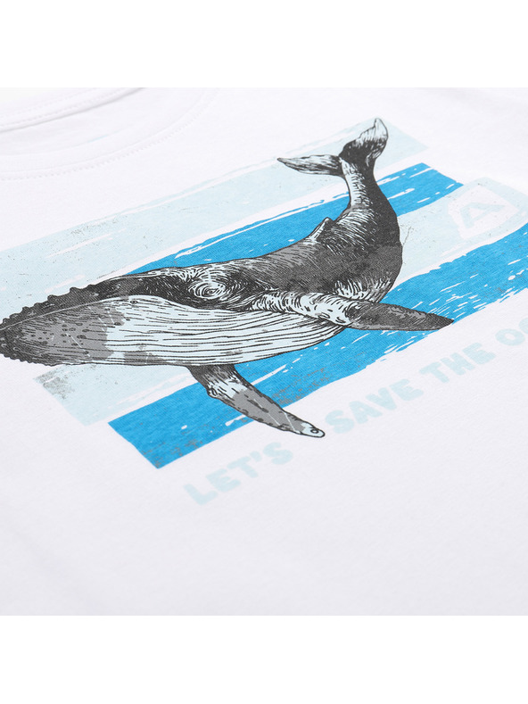 ALPINE PRO Dětské triko z organické bavlny ALPINE PRO TERMESO 2 white varianta pc