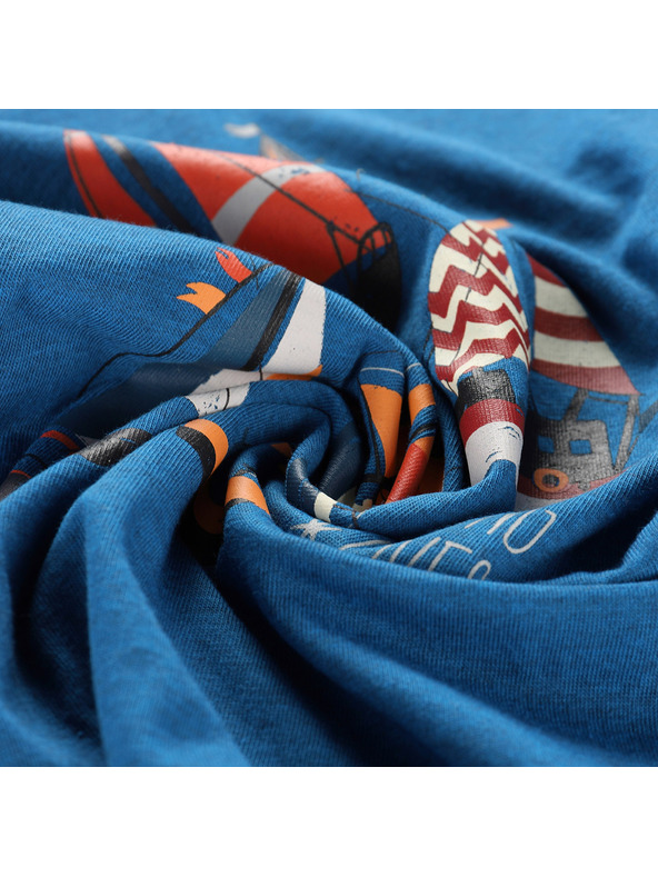 ALPINE PRO Dětské triko z nemačkavého materiálu ALPINE PRO BIGERO 2 moonlit ocean varianta pb