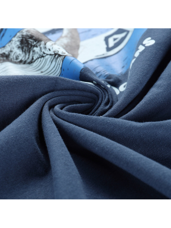 ALPINE PRO Dětské triko z organické bavlny ALPINE PRO TERMESO 2 blue wing teal varianta pc