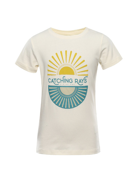 ALPINE PRO Dětské bavlněné triko ALPINE PRO DORGO cream varianta pb