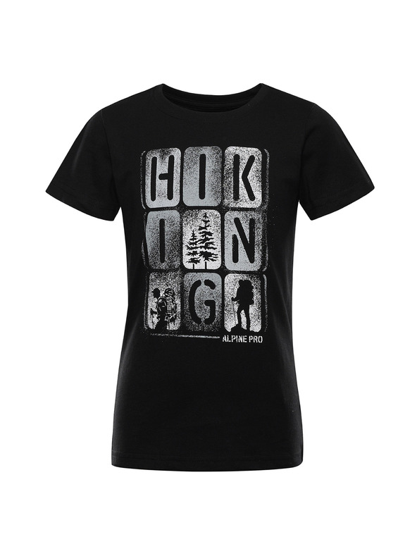 ALPINE PRO Dětské triko z organické bavlny ALPINE PRO TERMESO 2 black varianta pe