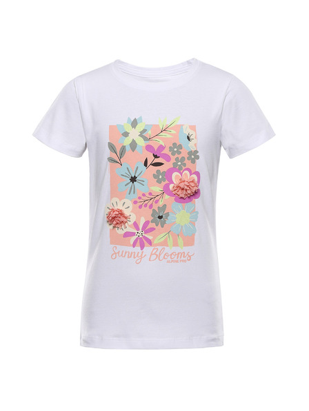 ALPINE PRO Dětské bavlněné triko ALPINE PRO DORGO white varianta pc