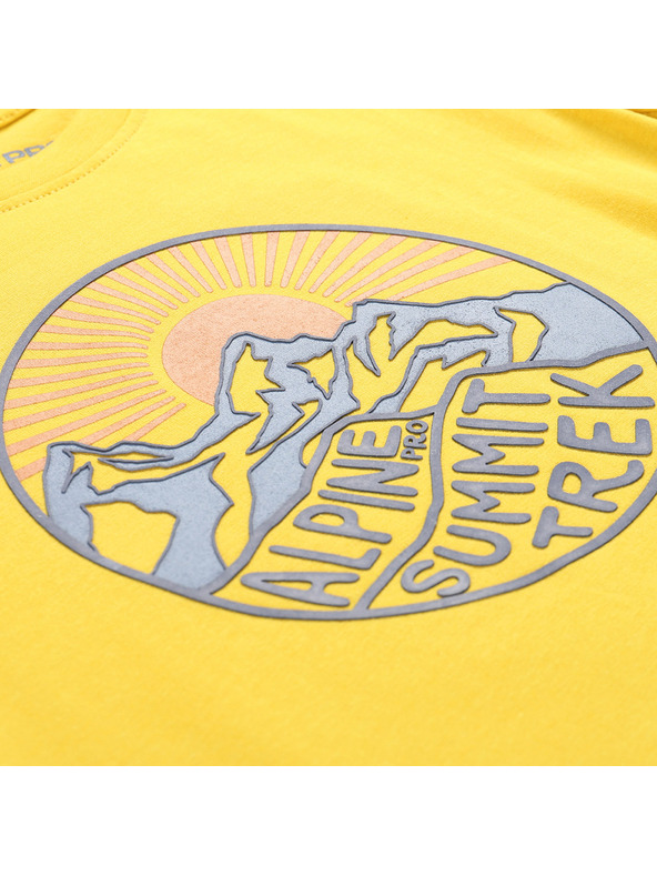 ALPINE PRO Dětské rychleschnoucí triko ALPINE PRO REJO 2 lemon curry varianta pb