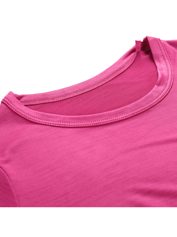 ALPINE PRO Dětské rychleschnoucí triko ALPINE PRO BASIKO fuchsia red