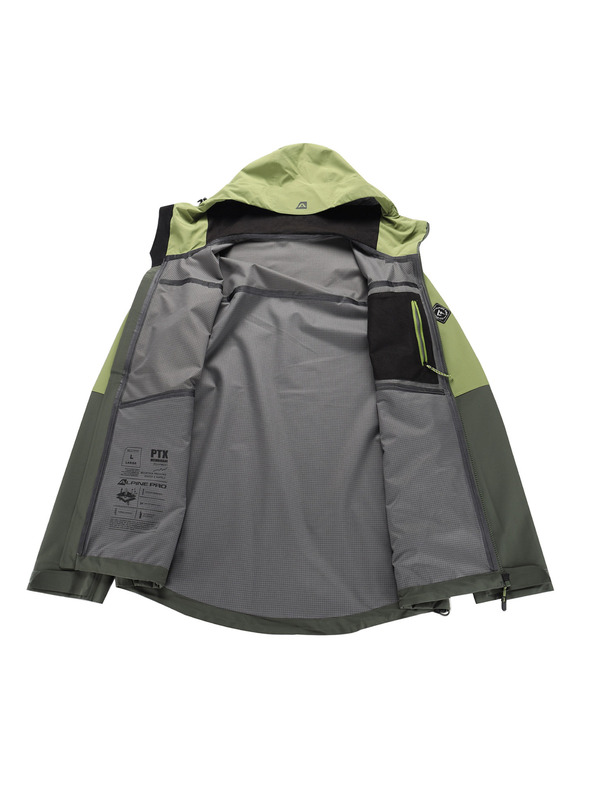 ALPINE PRO Pánská bunda s membránou ptx ALPINE PRO ZARR 2 turtle green