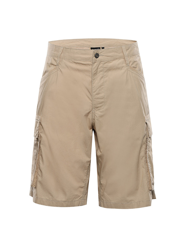 ALPINE PRO Pánské bavlněné kraťasy ALPINE PRO URT camel