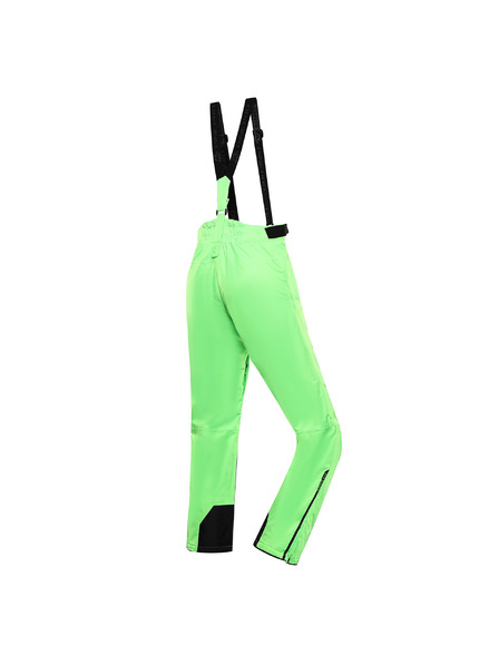 ALPINE PRO Pánské lyžařské kalhoty s membránou ptx snow ALPINE PRO EDES neon green gecko