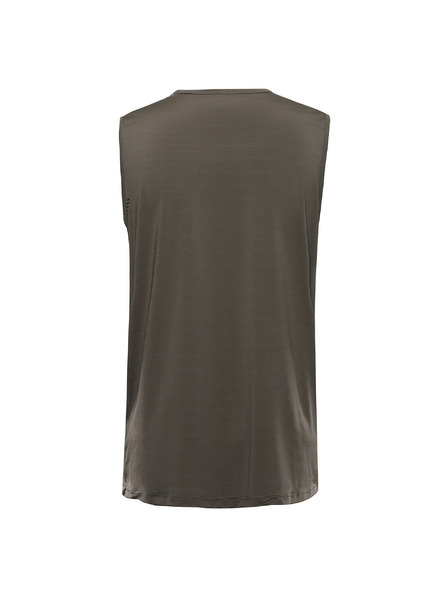 ALPINE PRO Pánské rychleschnoucí tílko s cool dry ALPINE PRO GELAD 3 stone gray