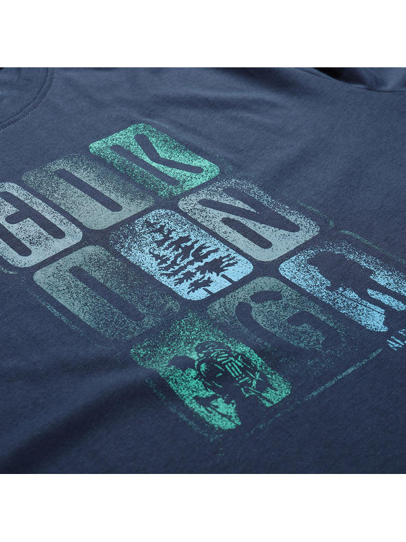 ALPINE PRO Pánské rychleschnoucí triko s cool dry ALPINE PRO BOLEN 2 moonlit ocean varianta pa