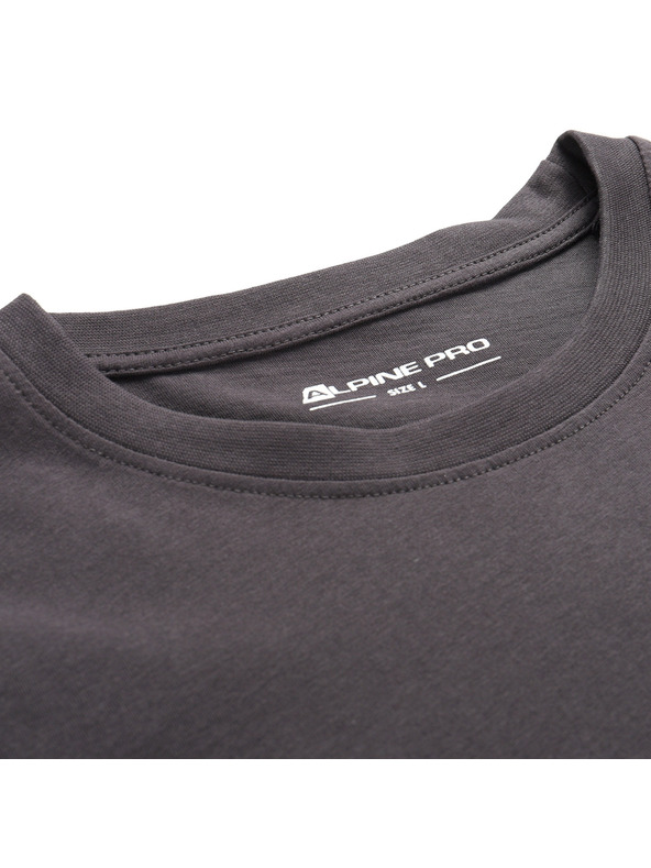 ALPINE PRO Pánské bavlněné triko ALPINE PRO DOMEN obsidian varianta pa