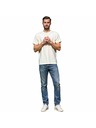 ALPINE PRO Pánské bavlněné triko ALPINE PRO DORG cream varianta pd