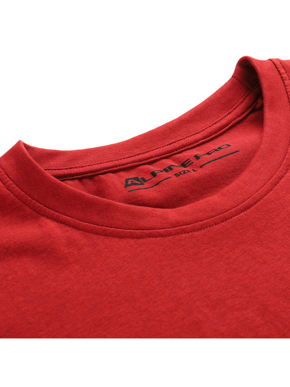 ALPINE PRO Pánské triko z nemačkavého materiálu ALPINE PRO NOGER cardinal varianta pb