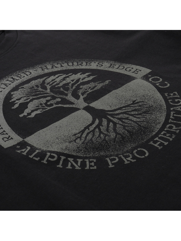 ALPINE PRO Pánské bavlněné triko ALPINE PRO DORG black varianta pa