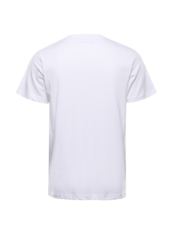 ALPINE PRO Pánské bavlněné triko ALPINE PRO DOMEN white varianta pa