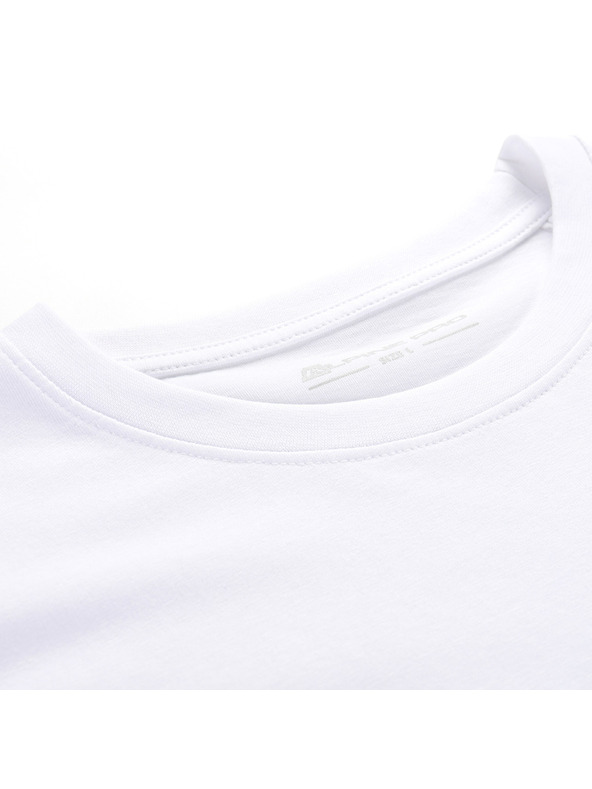 ALPINE PRO Pánské bavlněné triko ALPINE PRO DOMEN white varianta pa