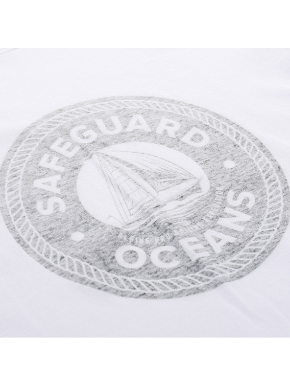 ALPINE PRO Pánské bavlněné triko ALPINE PRO DOMEN white varianta pa