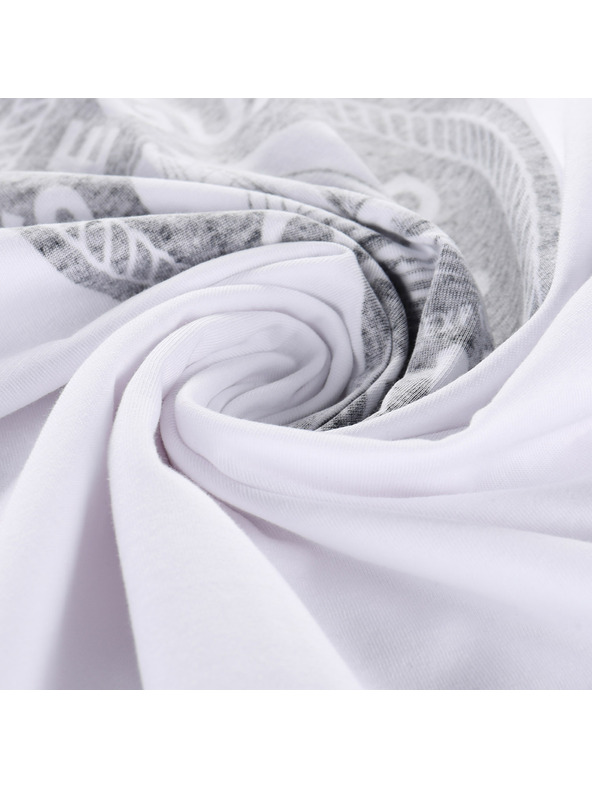 ALPINE PRO Pánské bavlněné triko ALPINE PRO DOMEN white varianta pa