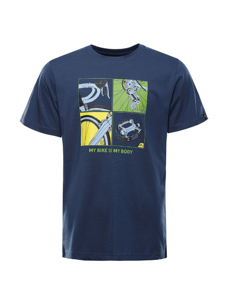 ALPINE PRO Pánské triko z organické bavlny ALPINE PRO TERMES 3 blue wing teal varianta pa