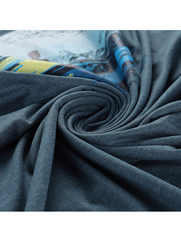 ALPINE PRO Pánské triko z nemačkavého materiálu ALPINE PRO GORAF 2 dk.metal blue varianta pa