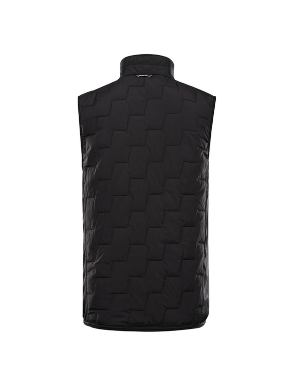 ALPINE PRO Pánská hřejivá vesta s merino výplní ALPINE PRO NERC black