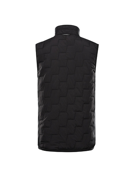 ALPINE PRO Pánská hřejivá vesta s merino výplní ALPINE PRO NERC black
