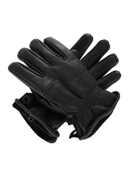 ALPINE PRO Lyžařské kožené rukavice ALPINE PRO UWEQE black