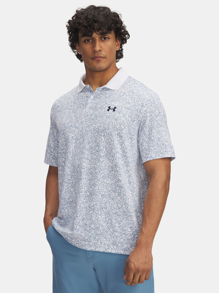 Under Armour Pánské tričko Under Armour UA Matchplay Printed Polo-WHT
