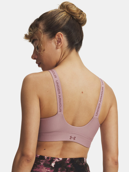 Under Armour Dámská podprsenka Under Armour UA Infinity High Zip 2.0 Bra-PNK