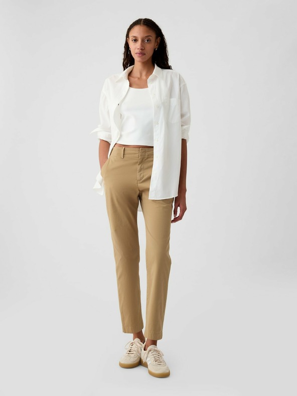 GAP Khaki kalhoty Mid Rise downtown GAP