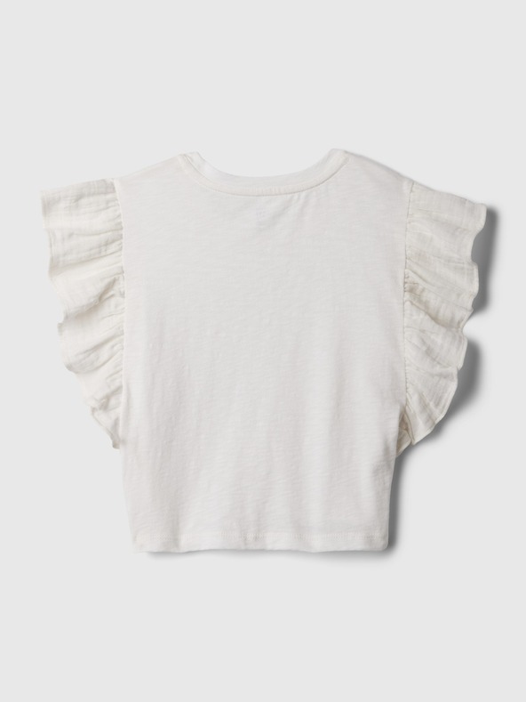 GAP Baby crop top s volánky GAP