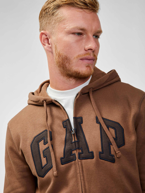 GAP Mikina s logem a kapucí fleece GAP